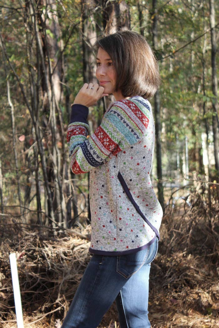 Tulip Top sweatshirt sewing pattern by Blank Slate Patterns