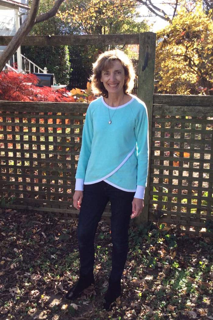 Tulip Top sweatshirt sewing pattern by Blank Slate Patterns