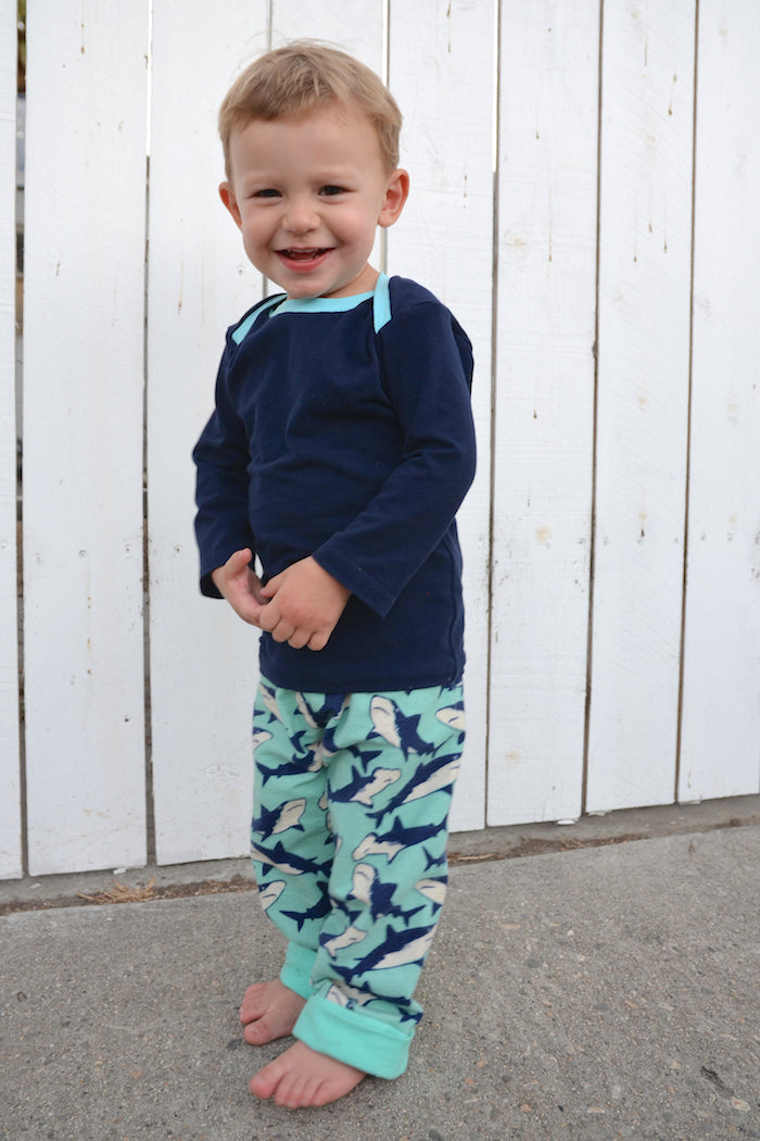 Snuggle Pajamas Sewing Pattern by Blank Slate Patterns for Babies, Boys and Girls 