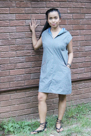 Hooded A Line Dress - Leralynn Dress - by Blank Slate Patterns - Women's Shift Dress Sewing Pattern