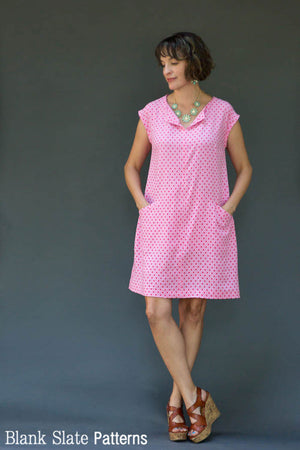 Rayon version - Leralynn Dress - by Blank Slate Patterns - Women's Shift Dress Sewing Pattern
