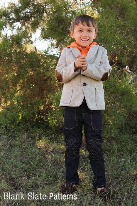 High fashion for boys - Berkshire Blazer PDF Sewing Pattern by Blank Slate Patterns