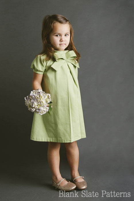 Little Bow Pleat pdf sewing pattern by Blank Slate Patterns