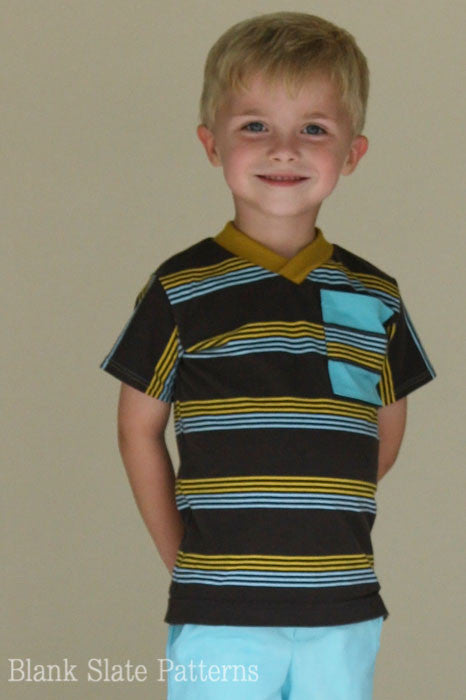Vintage V Neck pdf sewing pattern by Blank Slate Patterns 